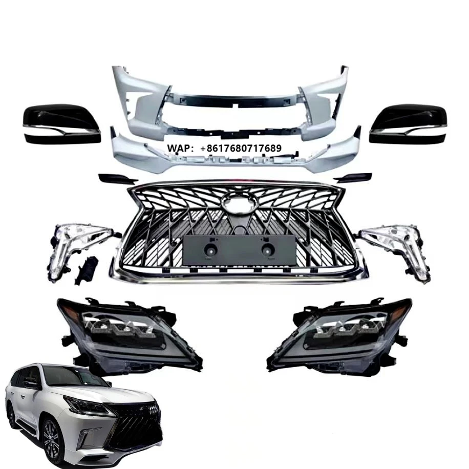 

2016 Style Facelift Body Kit for LX570 2008-2015 Upgrade to 2016-2022 TRD Front Bumper and Fender Conversion Auto Parts