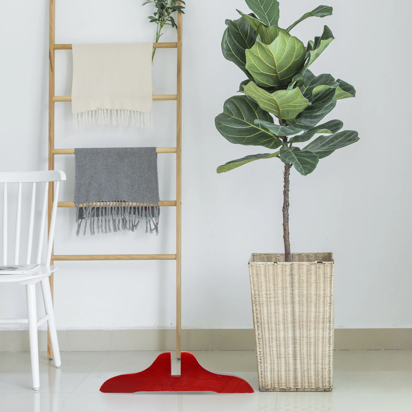 

4pcs Screen Base Wood Room Divider Stand Feet For Partition Panel Privacy Fence Support Easy Assembly Space-Saving Design Room