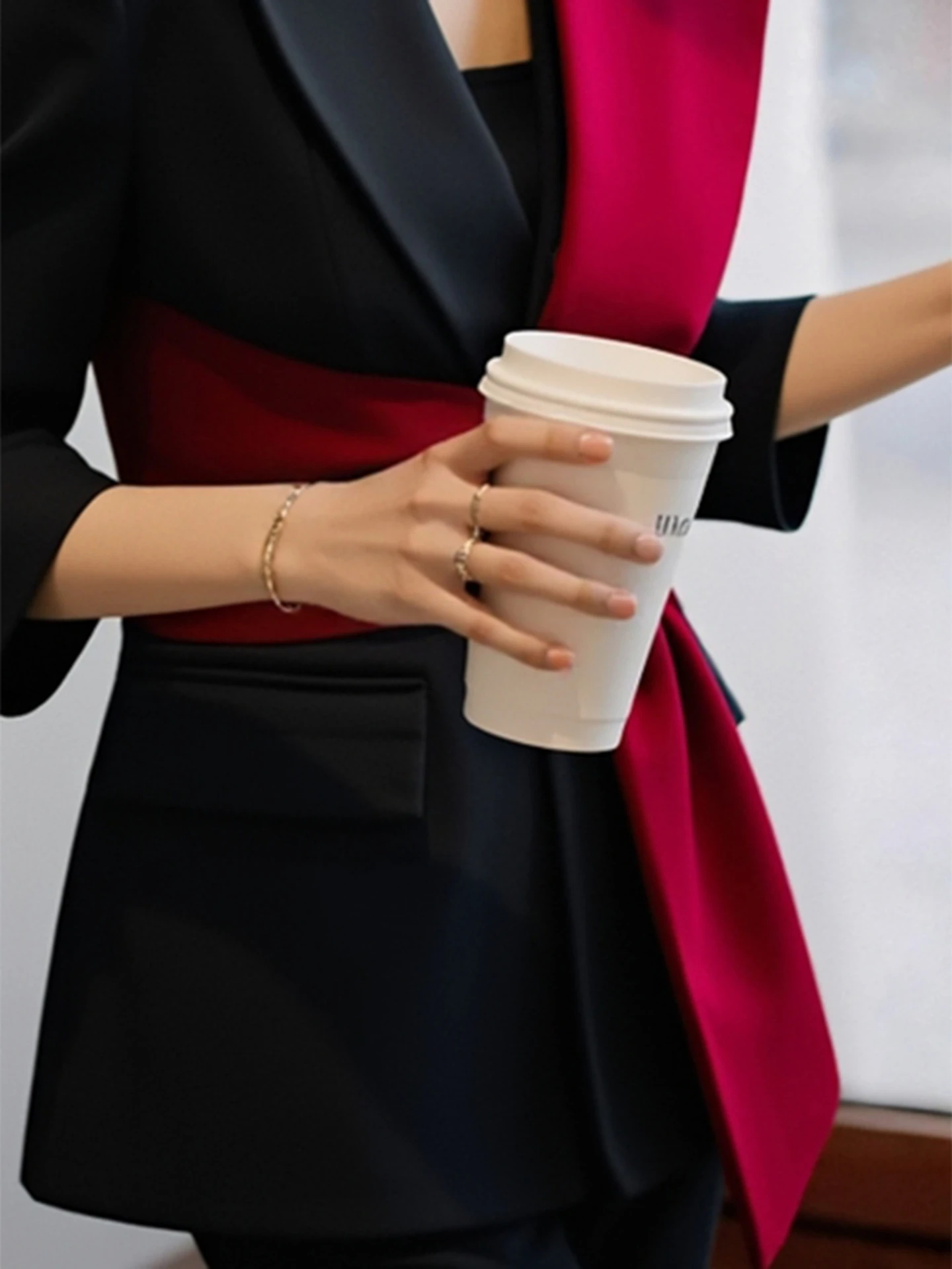 Costume pour femme Ele Early Spring Jaet Fragile Sle Profional Ensemble deux pièces pour un luxe léger Ocns important...