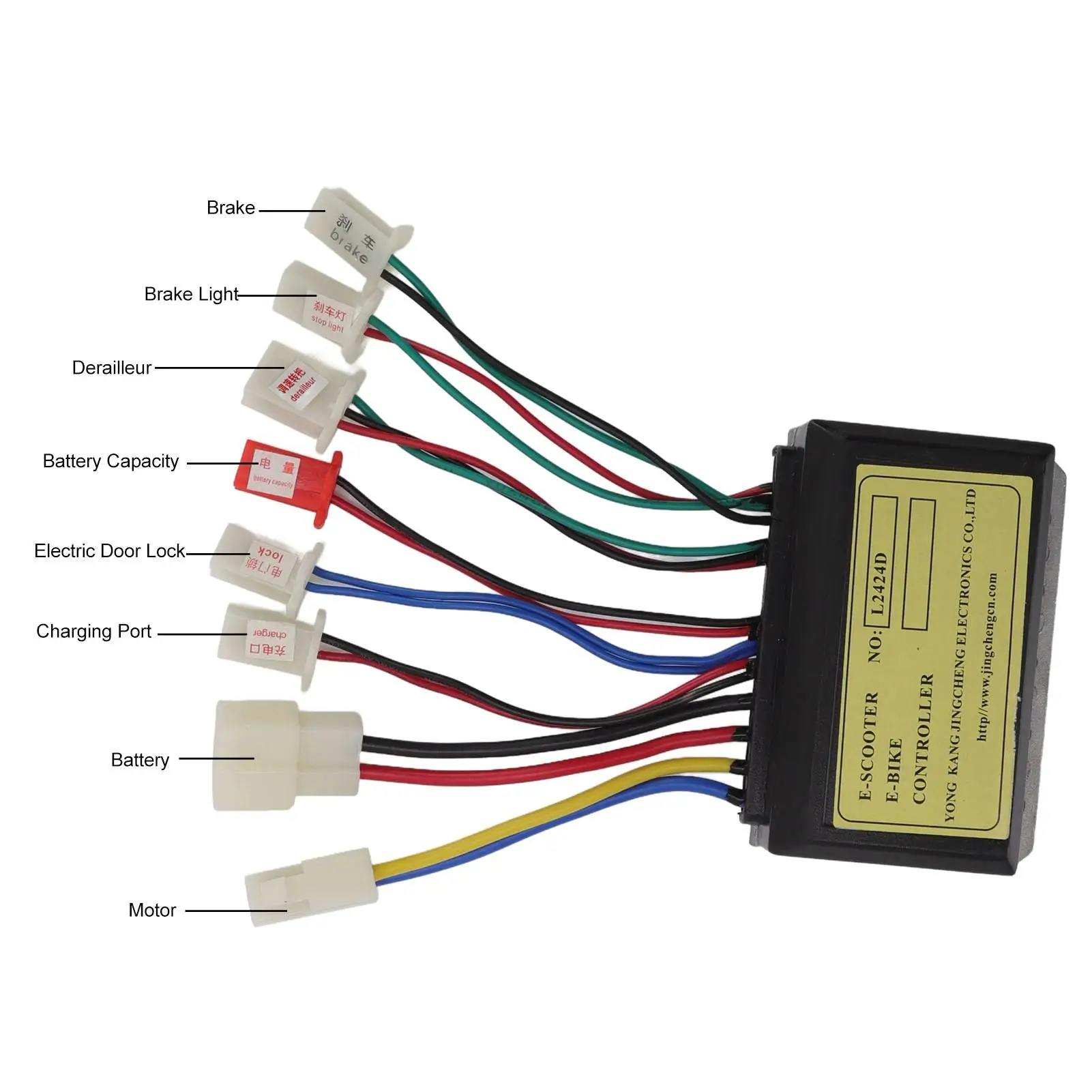 Controlador de velocidad de Motor cepillado, 24V, 250W, para bicicleta eléctrica, triciclo, Scooter