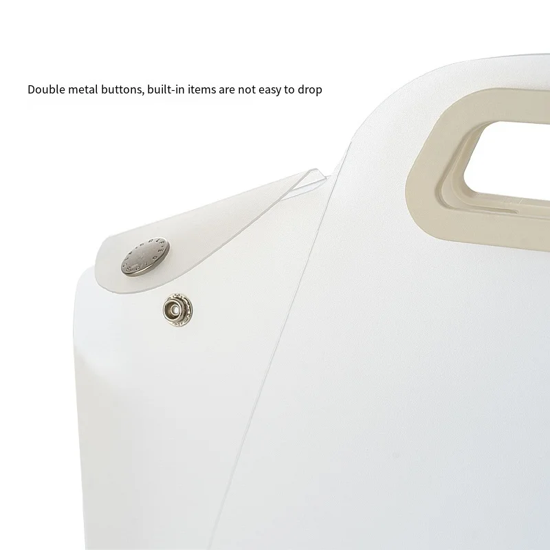 Simple Transparent Handheld File Folder Document Large Capacity Multifunction Handheld Bag PP A4 Paper Folder Office Supplies