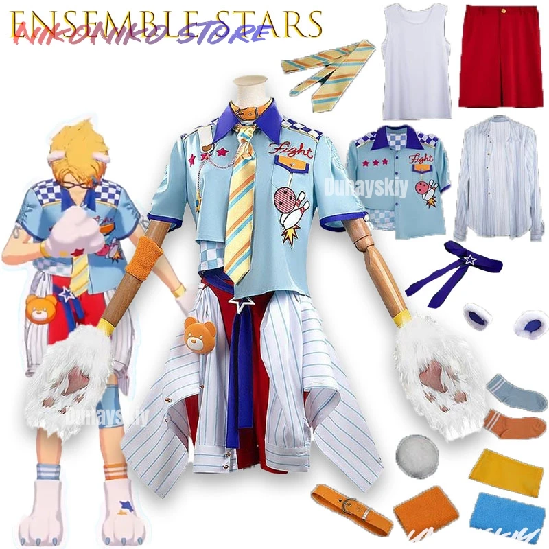 

NikoNiKo Outfit Праздничный ансамбль Звезды Kuma Resu Q Ninomiya Nio Himemiya Nezumi Yumiki Makoto Tsukiyomi Meitoestv Косплей