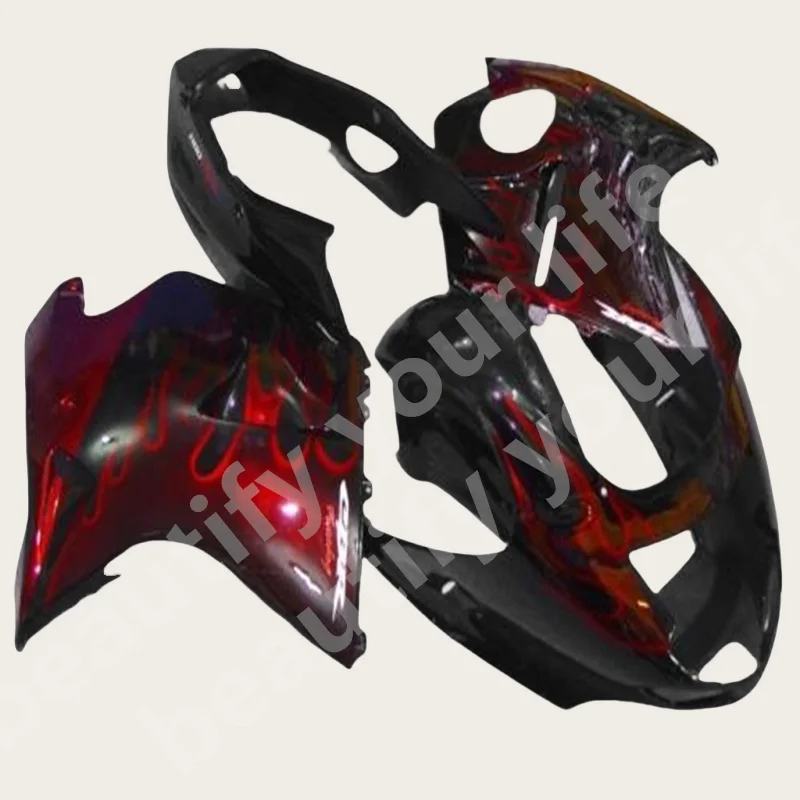 Fairings fit For Honda CBR1100XX 96 97 98 99 00-07 New ABS Plastic CBR1100 black red 1996-2007 Motorcycle Fairing