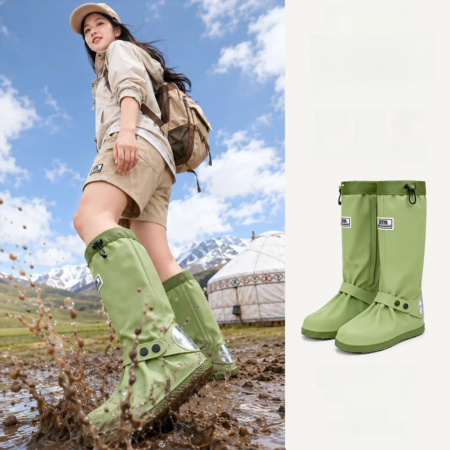 couvre-chaussures-de-randonnee-impermeables-et-epaissis-pour-le-desert-anti-sable-reutilisables-equipement-de-marche-en-exterieur-antiderapants-tea-card-s