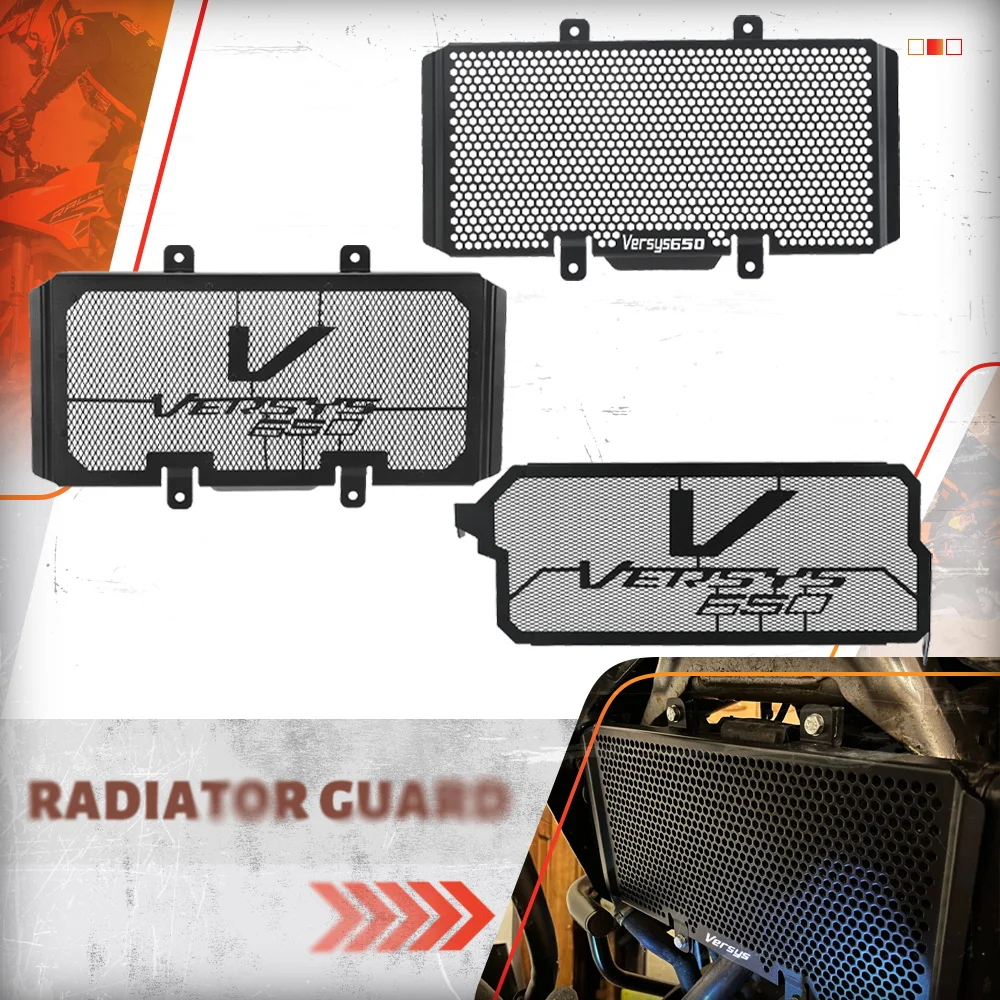 

Motorcycle Accessories For Kawasaki Versys 650 Versys650 2010-2024 2023 2022 2021 Radiator Grill Guard Grille Protector Cover