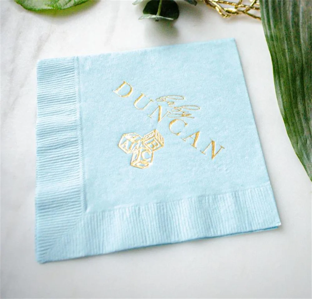 Baby Name Shower Napkins, Custom 3 Ply Napkins, Baby Shower Napkin, Boy Baby Shower, Girl Baby Shower, Gender Reveal, Sip and Se