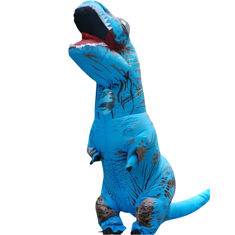 Aufblasbare Dinosaurier Kostüm T-REX Halloween Cosplay Karneval Weihnachts kostüme für Frauen Männer Blowup Maskottchen Party Kostüm