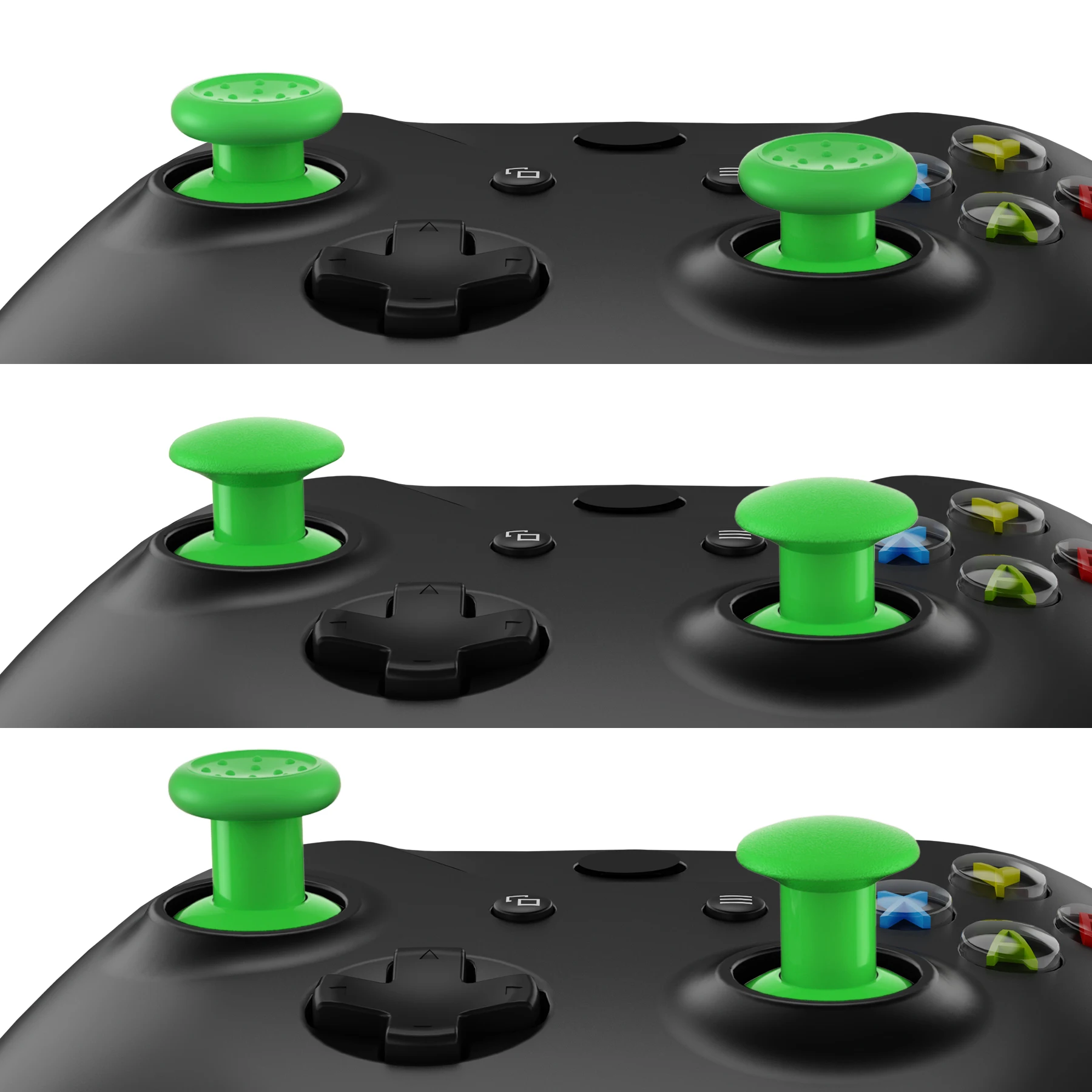 eXtremeRate Joystick ergonomique réglable à 3 hauteurs Manettes ergonomiques interchangeables pour Xbox Core, pour Xbox One S/X/Elite