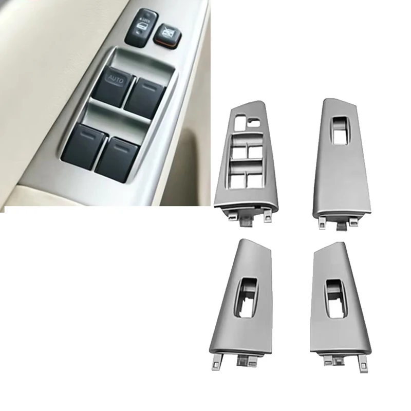 Car Window Lock Glass Lift Switch Panel Cover 74232-02E60-B0 74231-02E00 For Toyota Corolla 2007-2013 LHD