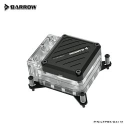 Barrow-bloque de agua para CPU, Kit de refrigeración por agua, bomba PWM de 10W para INTEL1200 115X 1700 PC, Enfriador de CPU POM/acrílico, LTPRK-04I M AIO