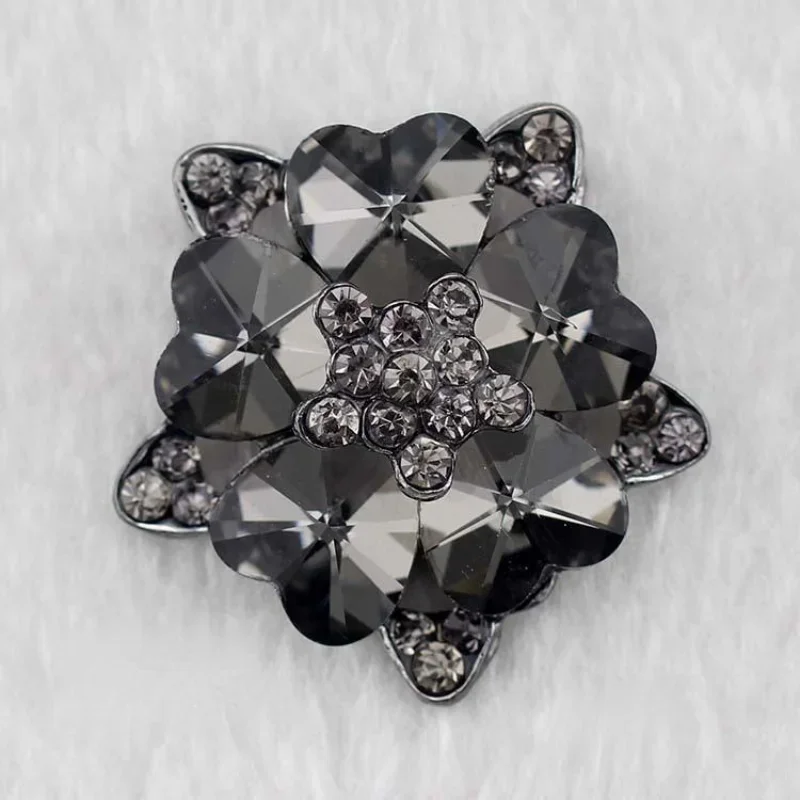 الراقية الأزياء لامعة كريستال حجر الراين أزرار DIY معطف سترة الفراء الديكور أزرار أكمام 2 قطعة/الحقيبة