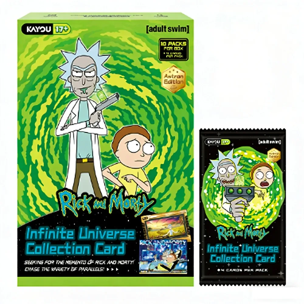 KAYOU Official Rick and Morty Infinite Universe Collection Card Astron Edition Booster Box 1st Edition Genuine Anime Peripheral