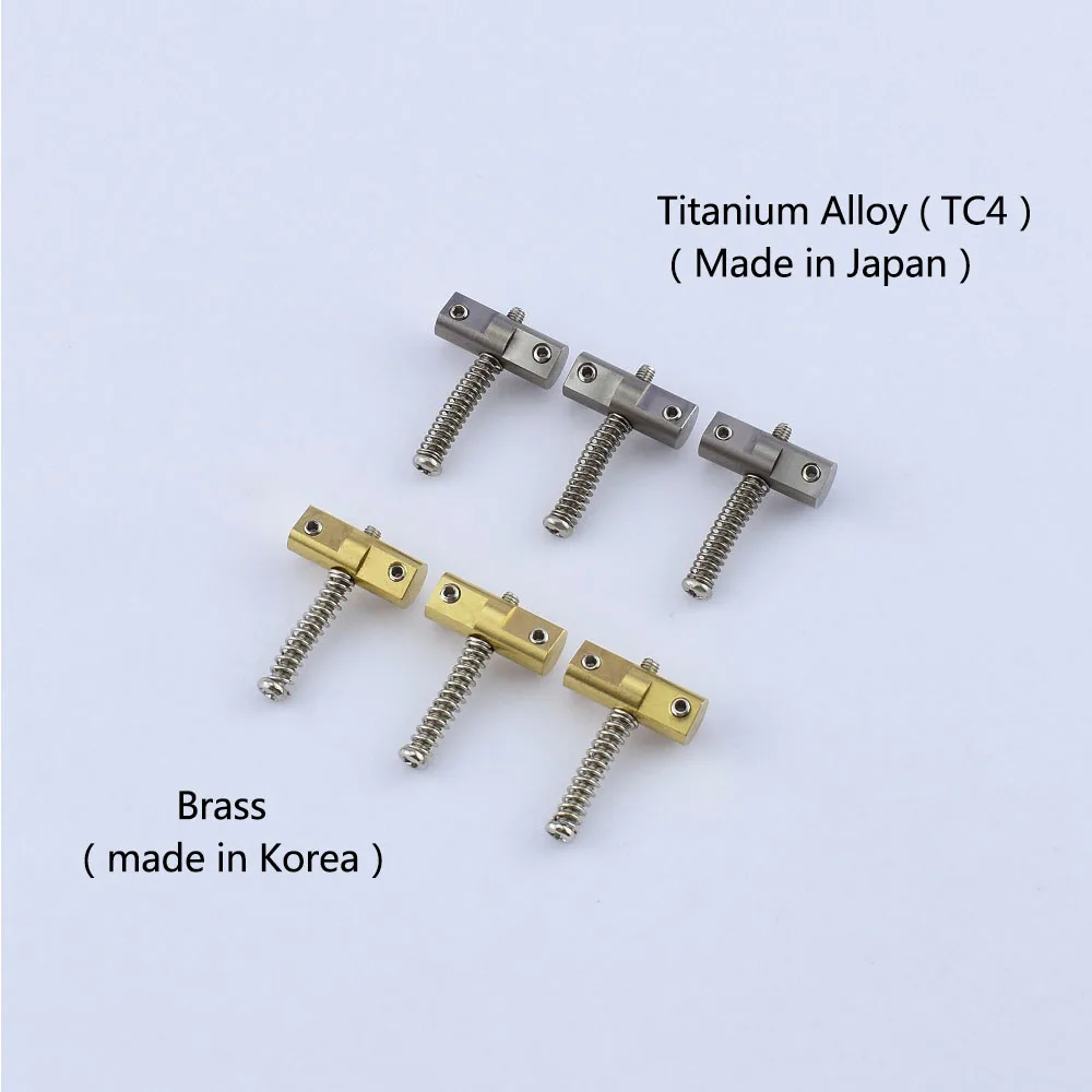 【Made in Japan】Titanium Alloy (TC4) / Brass Vintage Guitar Bridge Saddle