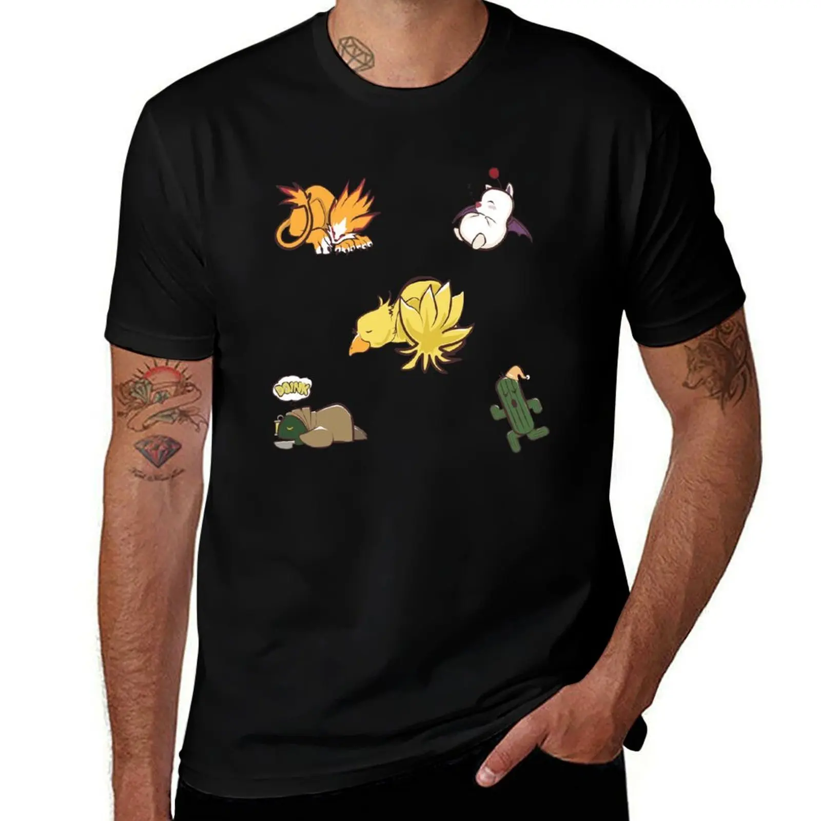 Sleeping Creatures T-Shirt Comfortable Daily Wear Tee