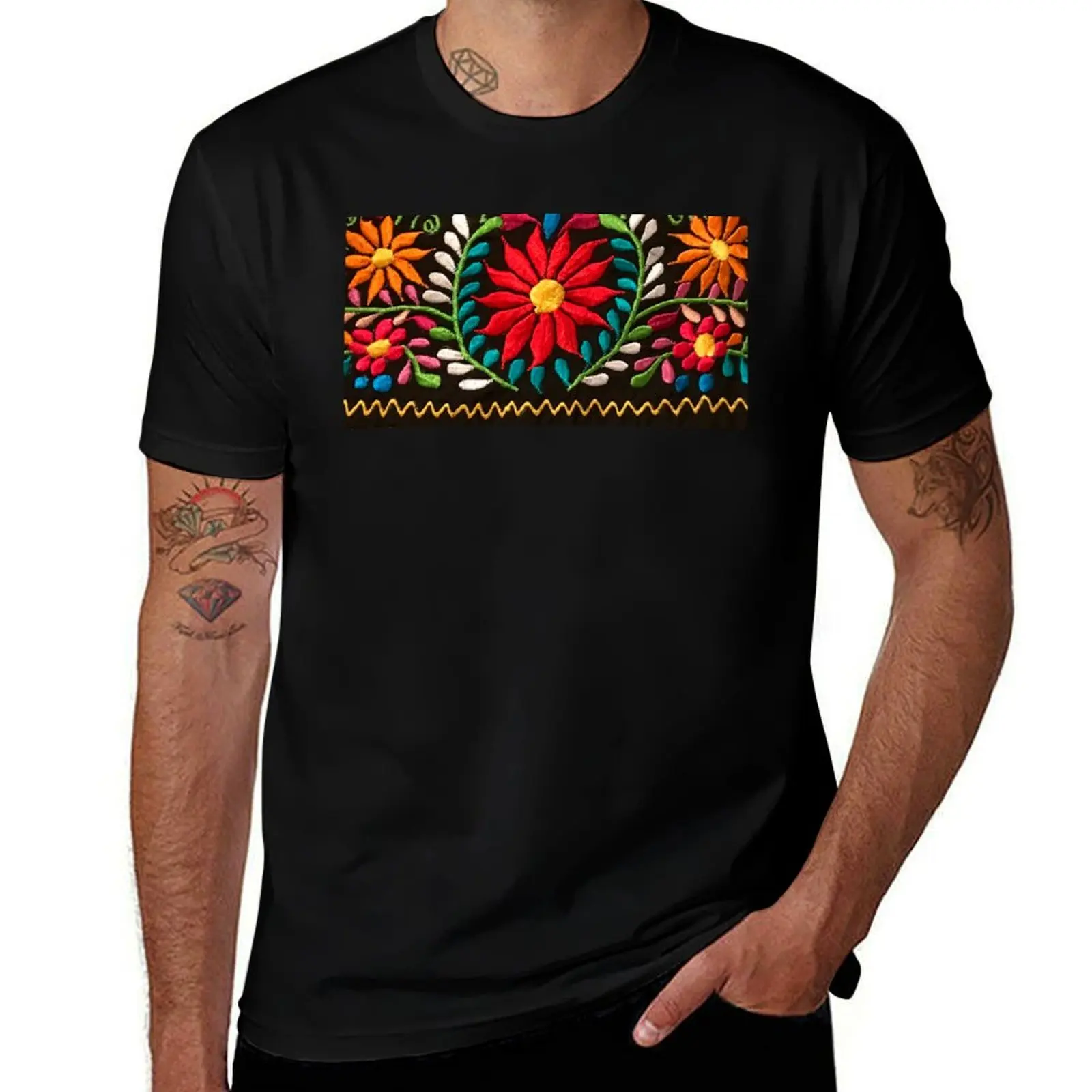 Spanish Flowers T-Shirt Thanksgiving Day Tee Top T-Shirt