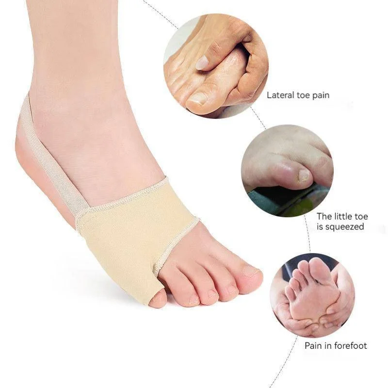 2PCS Tailor Bunion Corrector Splint Pads for Pinky Pain Relief Little Toe Separator Straightener Overlapping Soft Silicone Gel