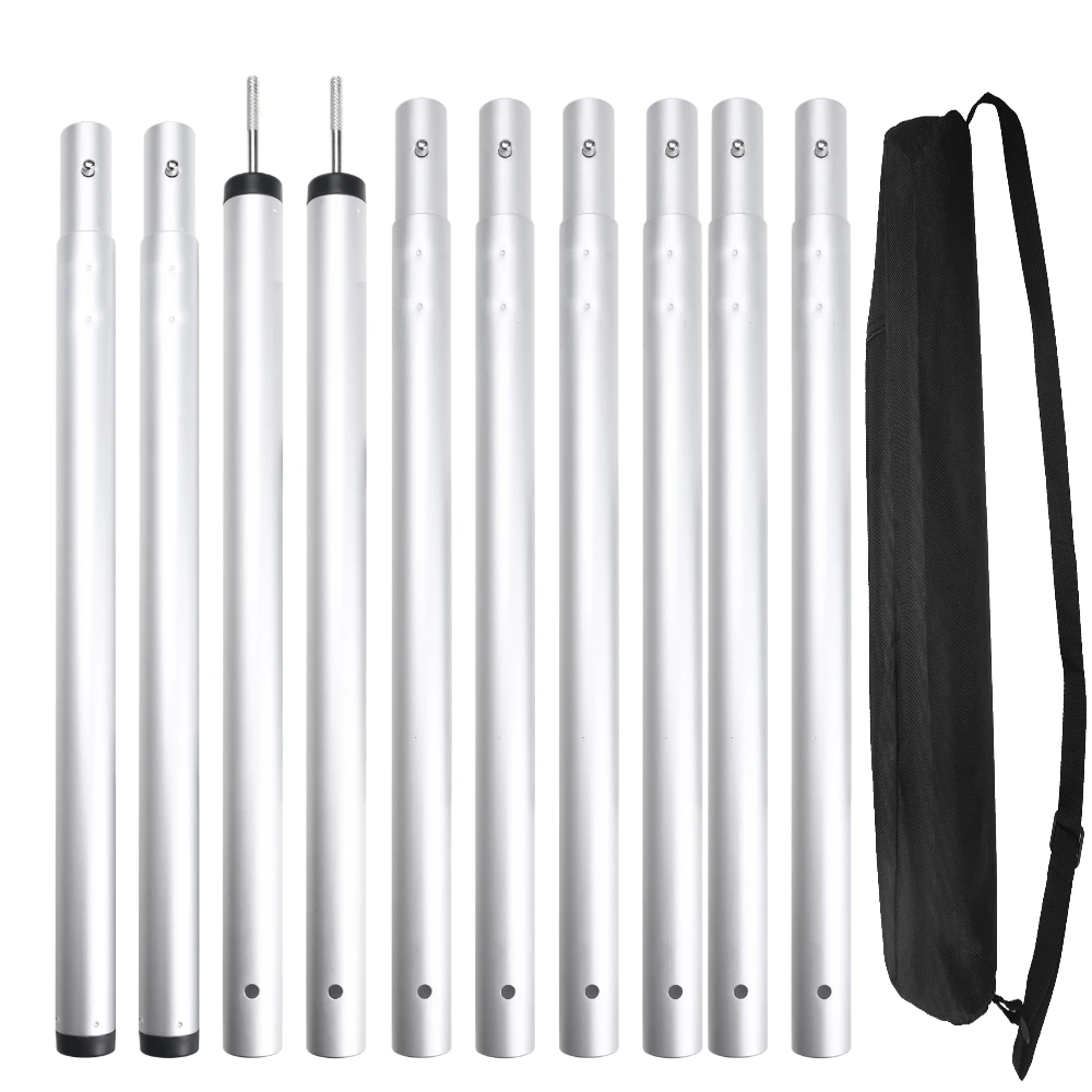 

197CM Folding Tarp Pole Awning Rod Foldable Tent Pole Support Stand Pole Outdoor Camping Sun Shelter Sticks Tent Accessories