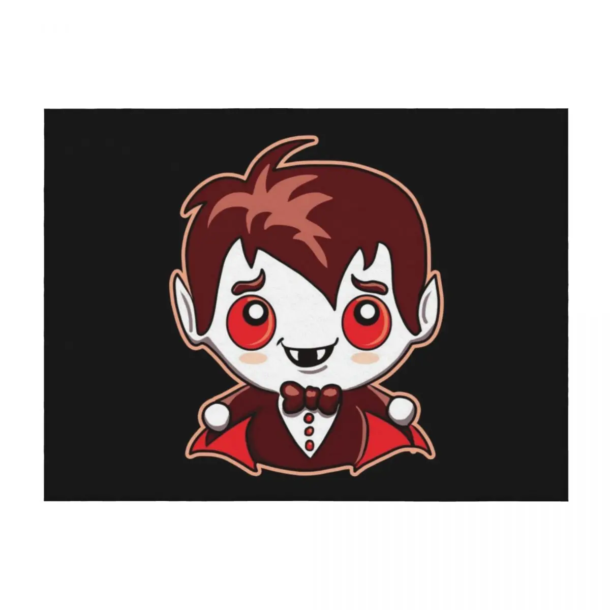 

Cute Little Vampire Throw Blanket Soft Plush Plaid Custom cosplay anime Polar Blankets
