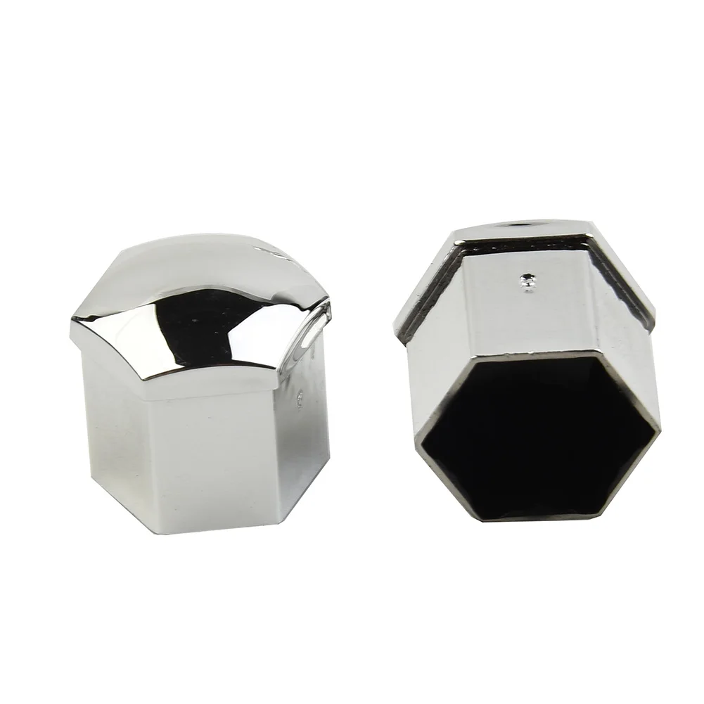 

Shell Nut Bolt Cover Metal 20Pcs ABS Plastic Chrome Silver Durable FOR 19mm Universal For Any Car UNIVERSAL SET