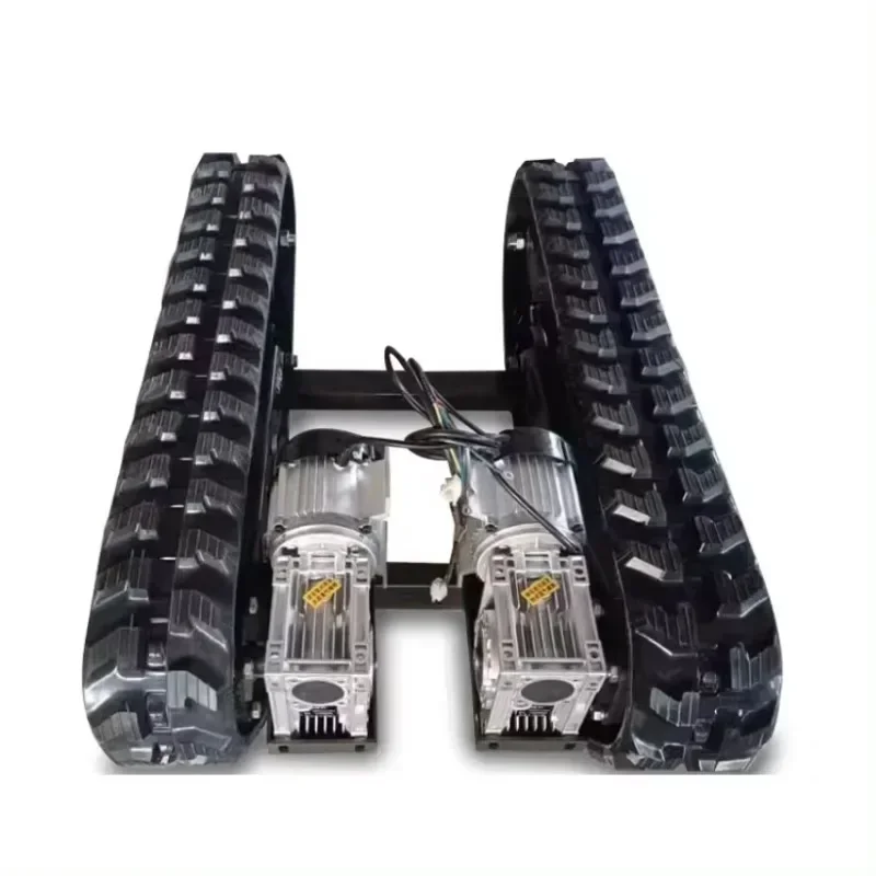 electric motor Rubber crawler track rubber tracked chassis with remote controller