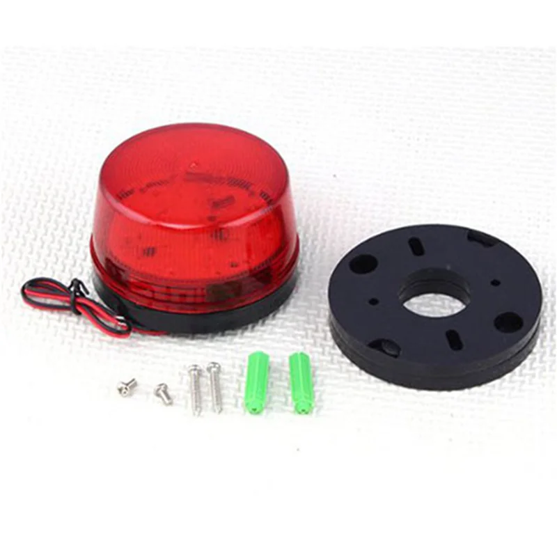 B44C 4X 12V Alarm Led Flashing Strobe Light For Home Security Alarm System Red