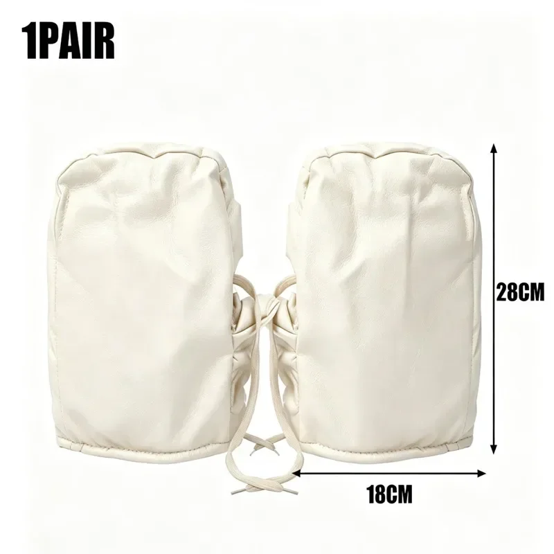 Motorcycle Thick Warm Windproof Gloves Winter Handlebar Muffs Cover for Men Women Electric Scooter Bike  Cold Weather Riding