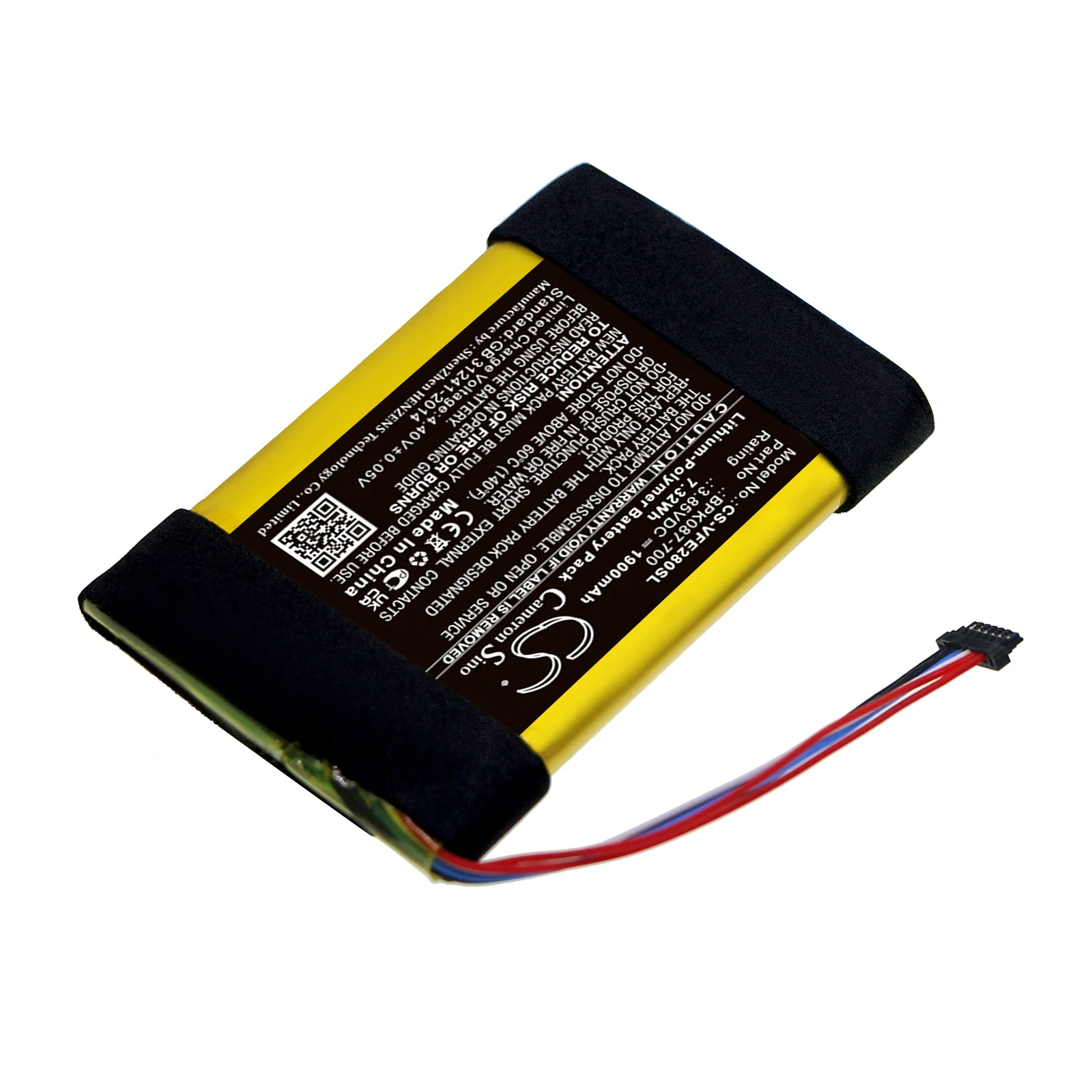 CS Replacement Battery For Verifone BPK087-700  BPK087-700 1900mAh/7.32Wh Payment Terminal