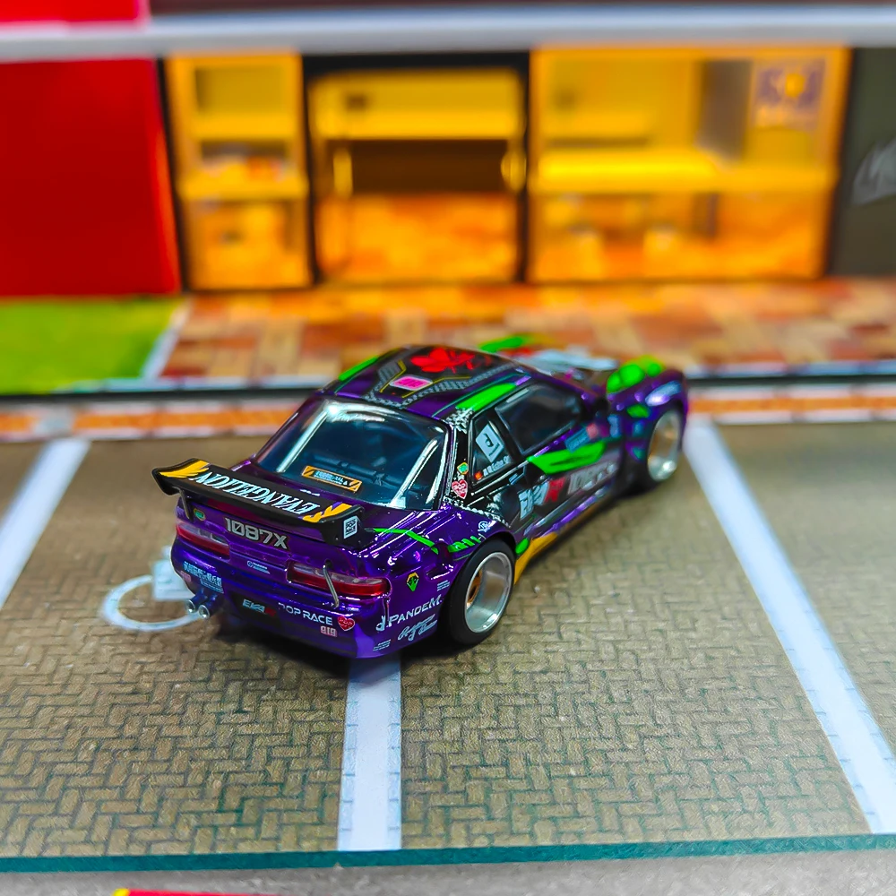 POP RACE 1:64 RT Test TYPE-01 1087X Pandem S13 APAxpo مجموعة نماذج سيارة من خليط معدني للمناسبات الخاصة (بدون صندوق) #5