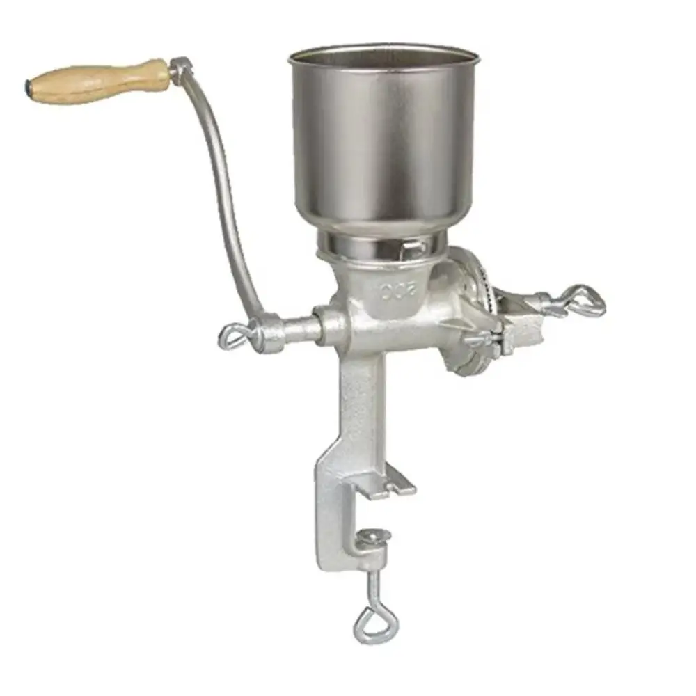

Hand-cranked Grain Grinder Cast Iron Dry/Wet Grinding Manual Coffee Grinder Heavy Duty Large Hopper Corn Hand Grinder Household