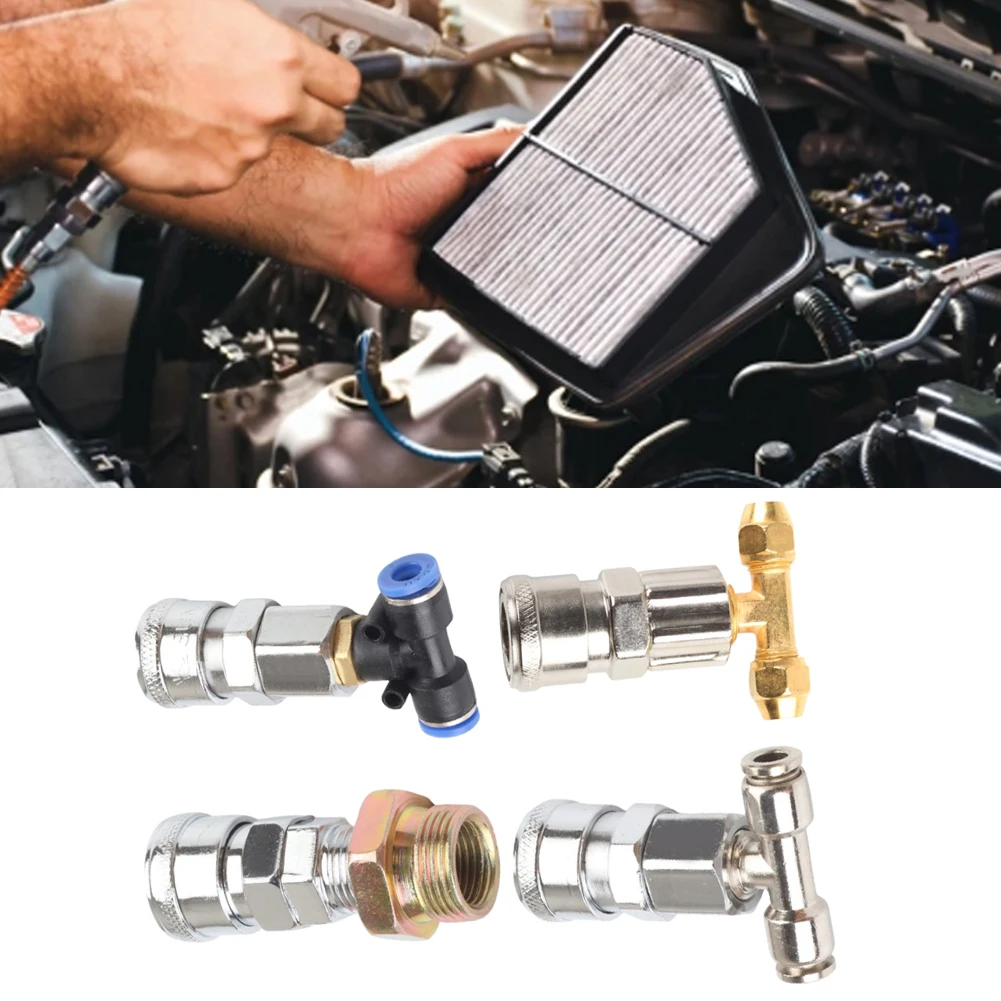 

Three-way Straight Through Joint Pneumatic Tank Connector Pneumatic Fitting Metal Tools For Trucks And Trailers High Quality