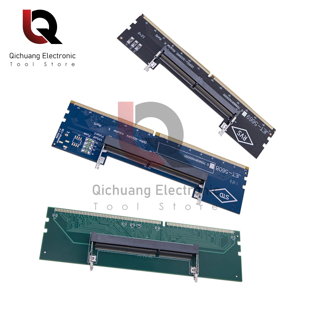 DDR3 DDR4 DDR5 Laptop to Desktop Memory Adapter Card SO-DIMM To PC DIMM Card DDR3 DDR4 DDR5 Memory RAM Connector Adapter