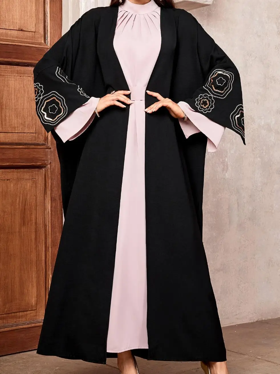 

Дубай открытая Абая женское мусульманское платье кимоно кардиган Саудовская Аравия халат Турция кафтан Ид Kebaya Джалабия исламская одежда Vestidos