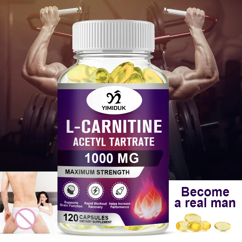 Acetyl L-Carnitine Capsule For Metabolic Energy Fitness Exercise Dietary Supplement Performance&Muscle Recovery Adult