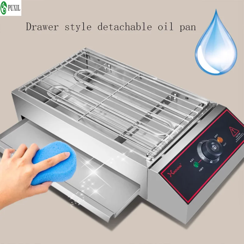 Griglia elettrica commerciale e domestica, barbecue senza fumo, pentola antiaderente e a risparmio energetico, uso multifunzionale