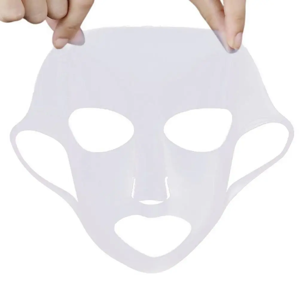 NEW 3D Silicone Face Masks Reusable Travel Holder Sheet Masks Cover Prevent Evaporation Beauty Skin Care Facial Masks