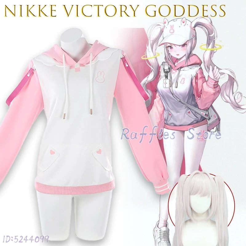 

‌ANIKKE Victory Goddess Alice Cosplay Hoodie Game Character Costume Sweet Hoodie Sweatshirt Sports Suit Daily Jacket Halloween‌‌