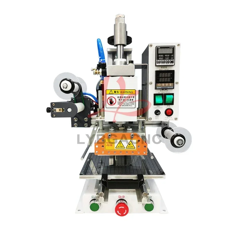 Export Multifunctional Hot Stamping Machine Pneumatic Bronzing Machine for Logo PVC Leather Book Paper Business Card Embossing