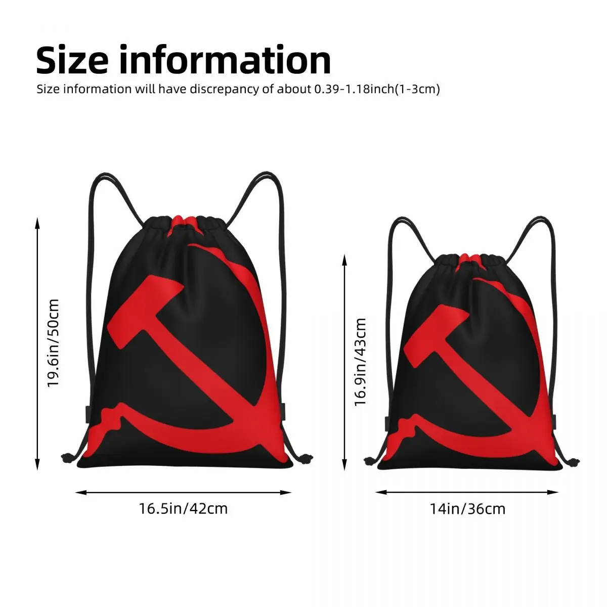 Mochila con cordón portátil de la Unión Soviética, bolsas de almacenamiento para deportes al aire libre, viajes, gimnasio, Yoga, CCCP rojo, nuevo