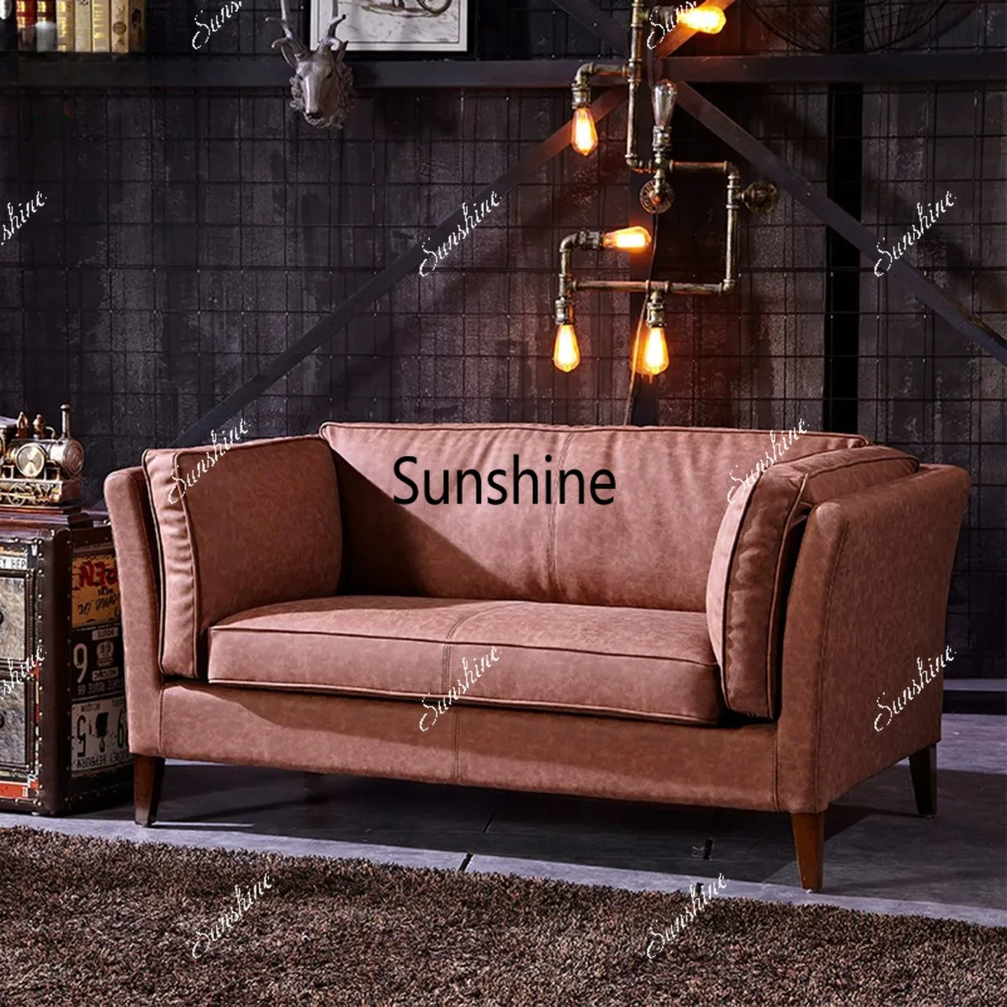 American country modern office living room home inline sofa