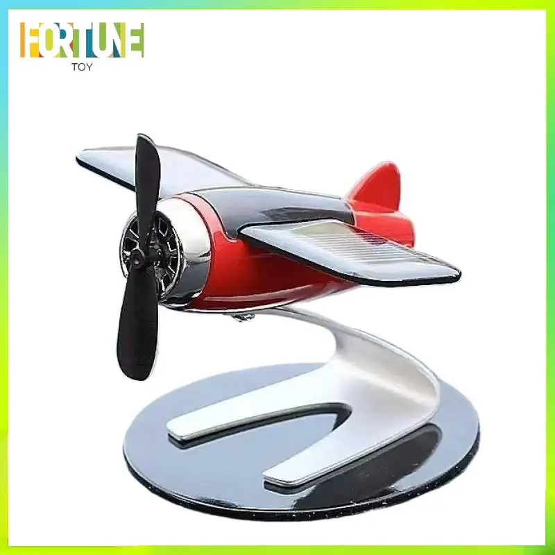 

Solar Airplane Creative Men'S Car Decoration Car Interior Accessories Desktop Ornament Gift For Woman, Man, Car Enthusiast