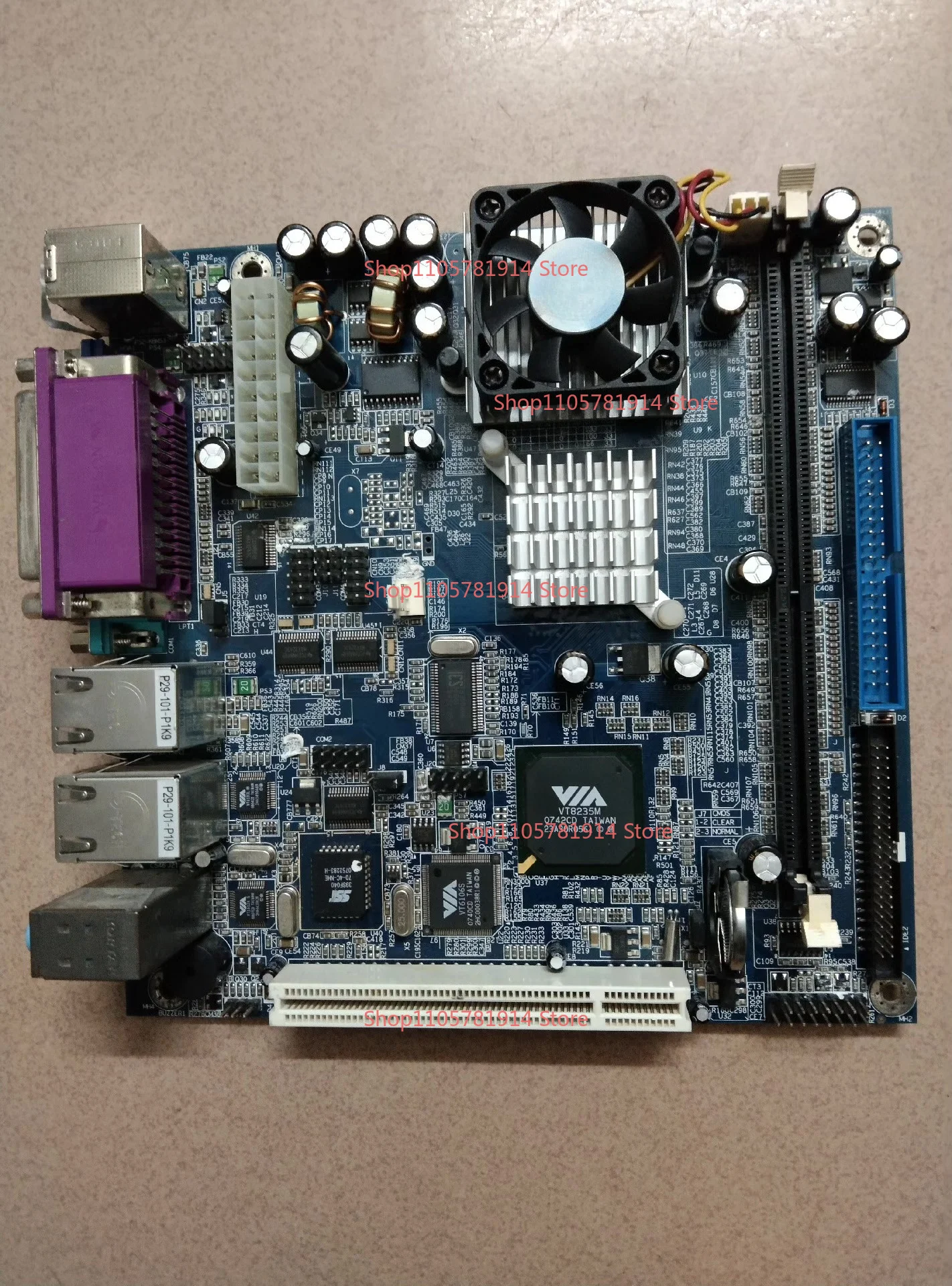 For VIA RISUN-C3-1000 REV1.1 on DDR Memory, Integrated CPU VT8235M Chip Industrial Control Computer Main Board