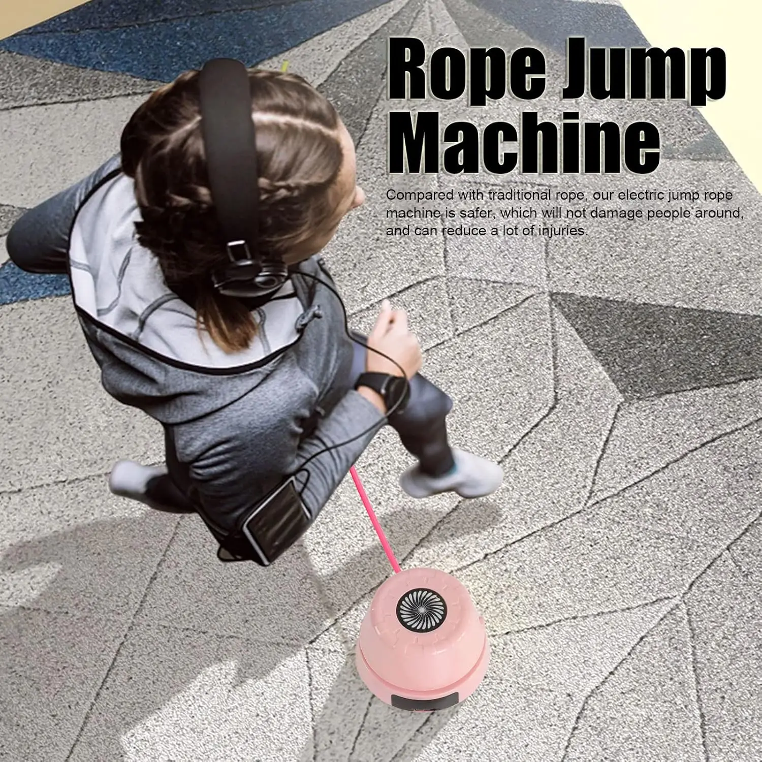 Electronic Fitness Jump Rope, Smart Rope Jump Machine with Remote Control, Automatic Intelligent Count Electric Skipping Machine