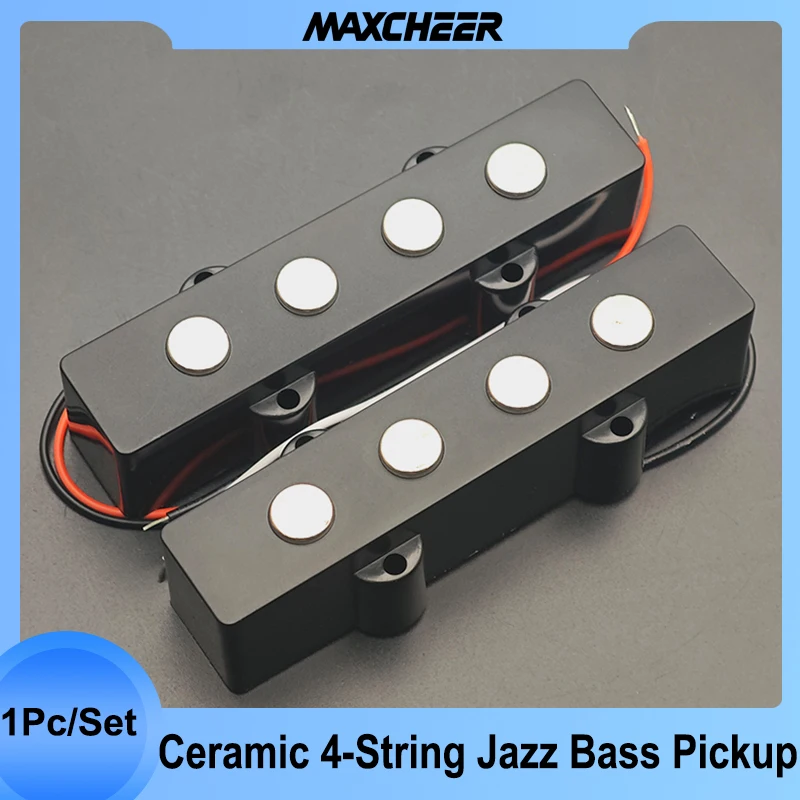 Pastilla de bajo de Jazz de 4 cuerdas, pieza de poste grande de 9,5 MM, pastilla de bobina única compatible con piezas de pastilla de bajo de 4 cuerdas N-4.8K/B-5.1K