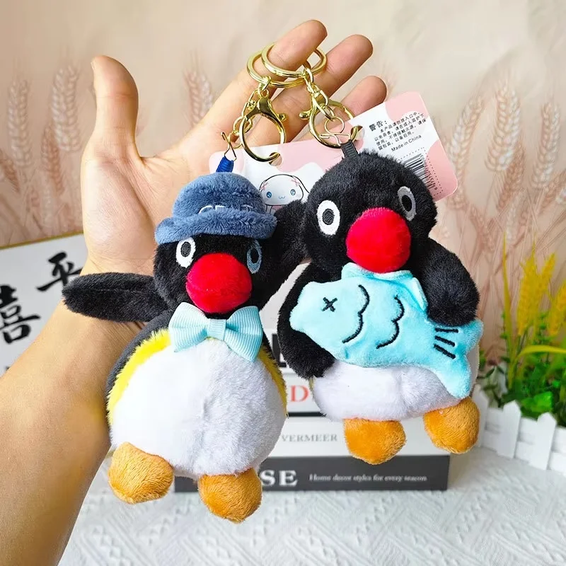 15cm Plush Penguin Keychain Creative Dress Up Cute Stuffed Cartoon Doll Bag Pendant Charm Key Ring Toy Girl Surprise Gift