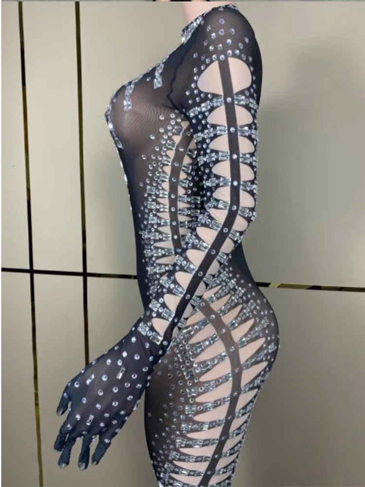 High Quality Hot Diamond Sexy Buttocks Jumpsuit 2024 New Fashionable Women'S Customized Clothing