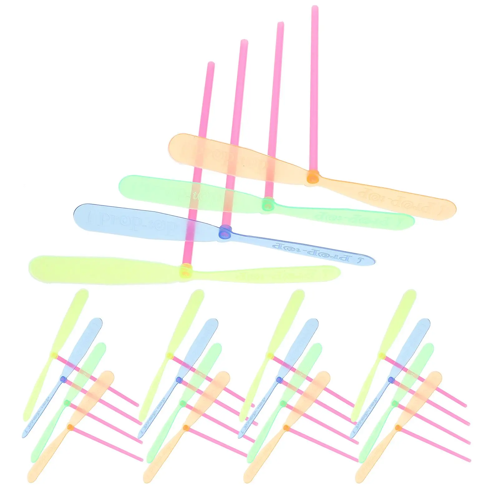 

40pcs Bamboo Dragonfly Toys Hand Push Outdoor Plastic Gifts Party Favors Children Fun Interactive Games Practical