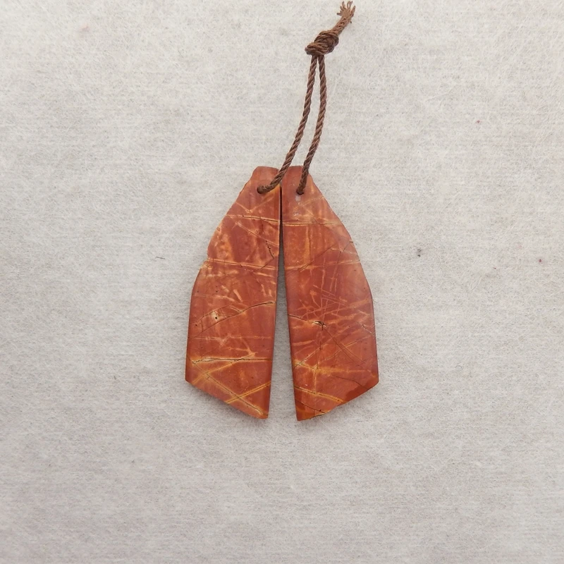 

Разноцветные бусины для сережек-самородков из яшмы Пикассо B & F, натуральные полированные камни ручной работы, принадлежности для изготовления ювелирных изделий, 36x12x3 мм, 4,7 г