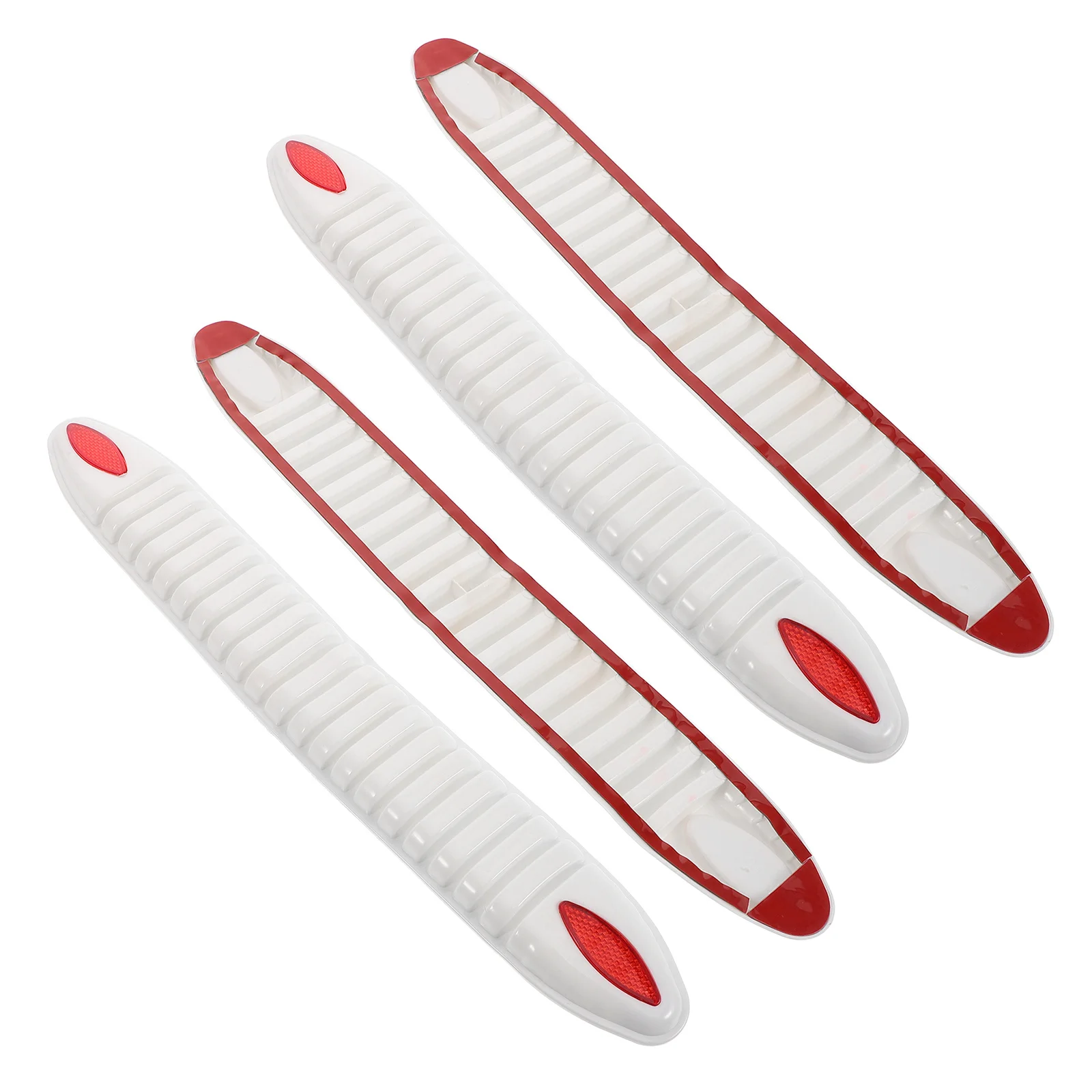 

4Pcs Car Anti-Collision Bumper Protector White PVC Strips Front Rear Bumper Guard Scratch Impact Protection for Suv Pickup