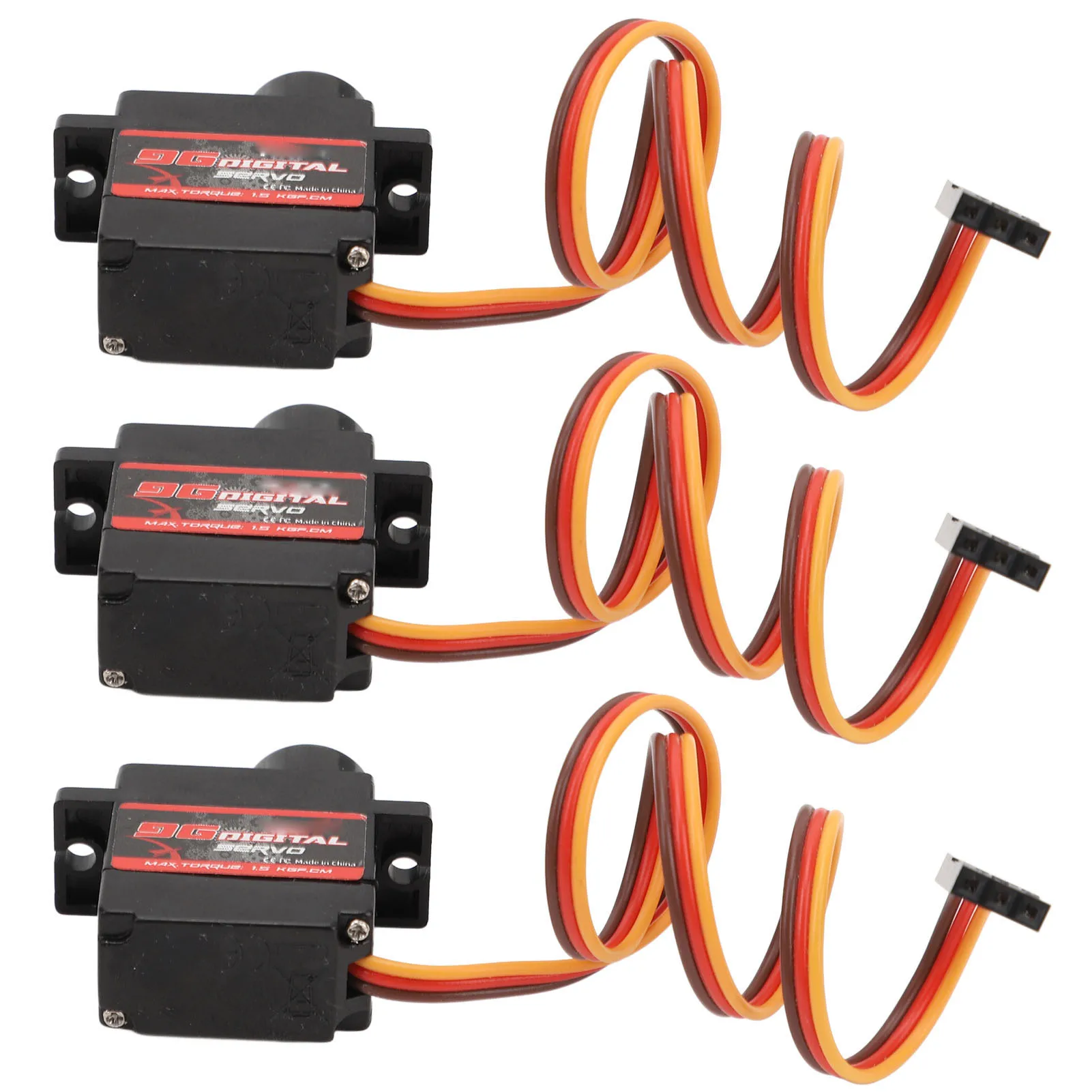 3 Stuks Rc Servo Lichtgewicht Hoge Torsie Snelle Respons Rc Auto Servo Voor Vaste Vleugel Rc Vliegtuig Rc Robot Dc 4.8 Tot 6V