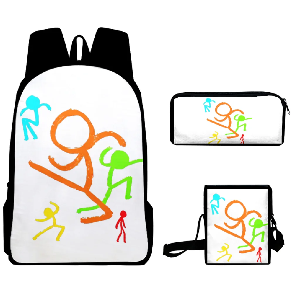 

Alan Becker Merch Backpack 3 Pieces Sets Unisex Shoulder Bags Daypack Zipper Bag Pencil Bag Unique 2023 Funny Bags
